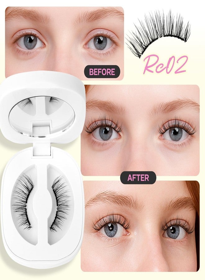 CALAILIS Magnetic Eyelashes with Applicator Upgrade Soft Magnetic Lashes Natural Look Reusable No Glue or Eyeliner Needed Easy to Wear and Remove (RC02) - Image 2